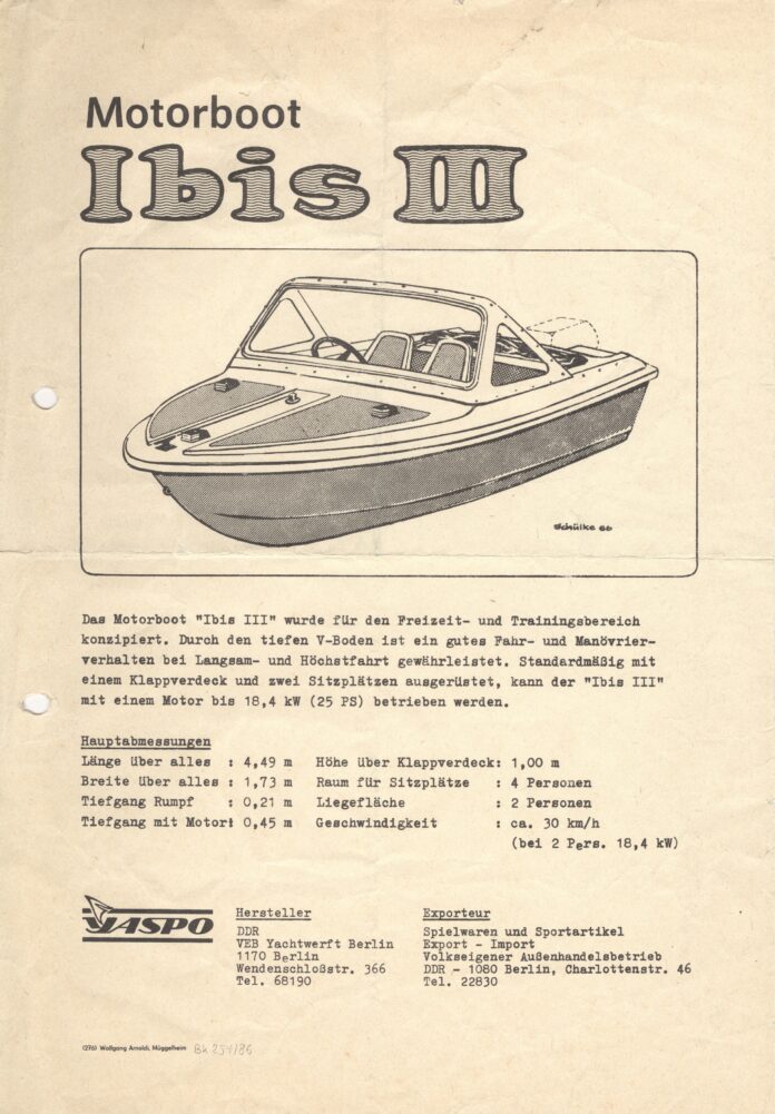 Motorboot Ibis III 1986_Seite_001